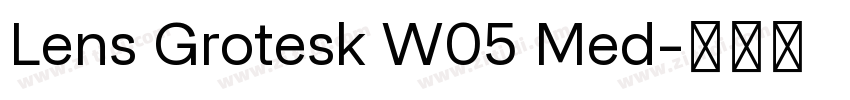 Lens Grotesk W05 Med字体转换